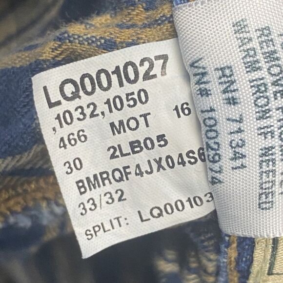 Vintage 90s LL Bean Flannel Lined Jeans Mens 32 Classic Fit 33x32 (31x32 ACTUAL) - Picture 15 of 16